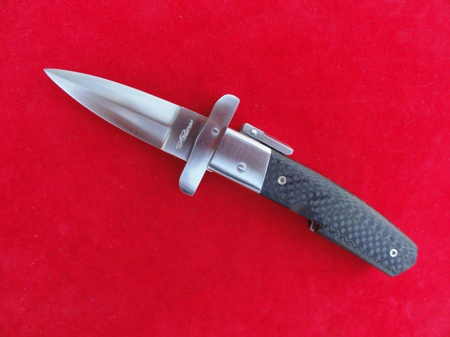 Couteau Couteau Huitres Rwl34 Carbone Coutelier David Ponson Artisan Coutelier D Art